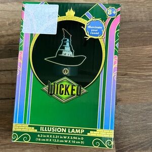 New Wicked Elphaba's Hat Illusion Lamp Battery Operated Scratch Resistant